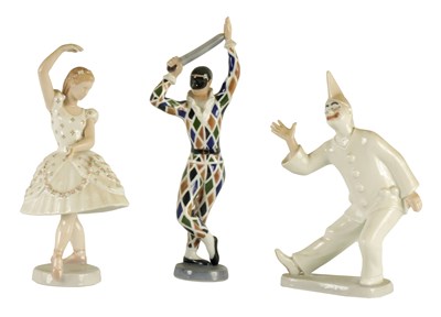 Lot 1328 - THREE COPENHAGEN PORCELAIN BING AND GRONDAHL FIGURES