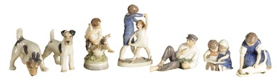 Lot 93 - A COLLECTION OF COPENHAGEN PORCELAIN FIGURES BY BING AND GRONDAHL