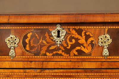 Lot 959 - A WILLIAM AND MARY MARQUETRY INLAID AND OYSTER VENEERED CHEST OF DRAWERS