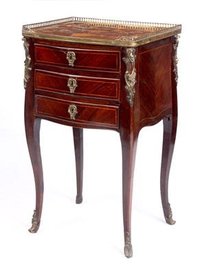 Lot 891 - A LATE 18TH CENTURY FRENCH TULIPWOOD AND...