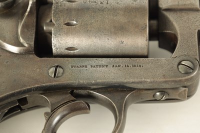 Lot 375 - STARR ARMS COMPANY, NEW YORK. A 19TH CENTURY SIX SHOT ARMY PERCUSSION REVOLVER