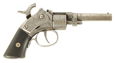 Lot 377 - A 19TH CENTURY AMERICAN MAYNARD'S PATENT SIX SHOT PERCUSSION REVOLVER
