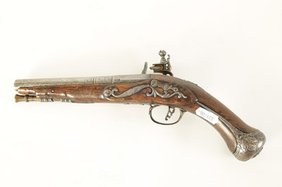 Lot 388 - LAZARINO. A LATE 18TH CENTURY ITALIAN FLINTLOCK PISTOL