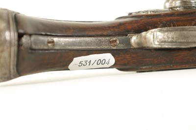 Lot 388 - LAZARINO. A LATE 18TH CENTURY ITALIAN FLINTLOCK PISTOL