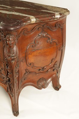 Lot 968 - A FINE LATE 18TH/EARLY 19TH CENTURY FRENCH CARVED OAK COMMODE OF GOOD PROPORTIONS