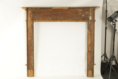 Lot 861 - AN 18TH CENTURY CARVED PINE ADAM-STYLE FIRE SURROUND