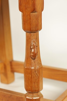 Lot A SET OF SIX ROBERT ‘MOUSEMAN’ THOMPSON AZED OAK DINING CHAIRS