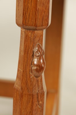 Lot A SET OF SIX ROBERT ‘MOUSEMAN’ THOMPSON AZED OAK DINING CHAIRS