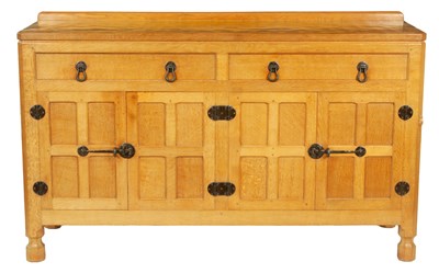 Lot 986 - A ROBERT ‘MOUSEMAN’ THOMPSON AZED OAK SIDEBOARD