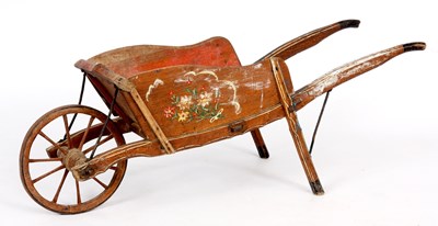 Lot 711 - A LATE 19TH/EARLY 20TH CENTURY PAINTED WOOD...