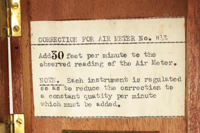 Lot 436 - A 20TH CENTURY AIR METER BY J. CASARTELLI & SONS OF MANCHESTER