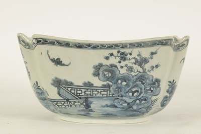 Lot 173 - A 19TH CENTURY CHINESE BLUE AND WHITE SQUARE DEEP BOWL