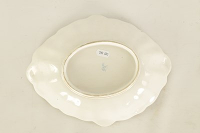 Lot 58 - AN EARLY 19TH CENTURY DERBY TYPE FAIENCE LOZENGE SHAPED DISH