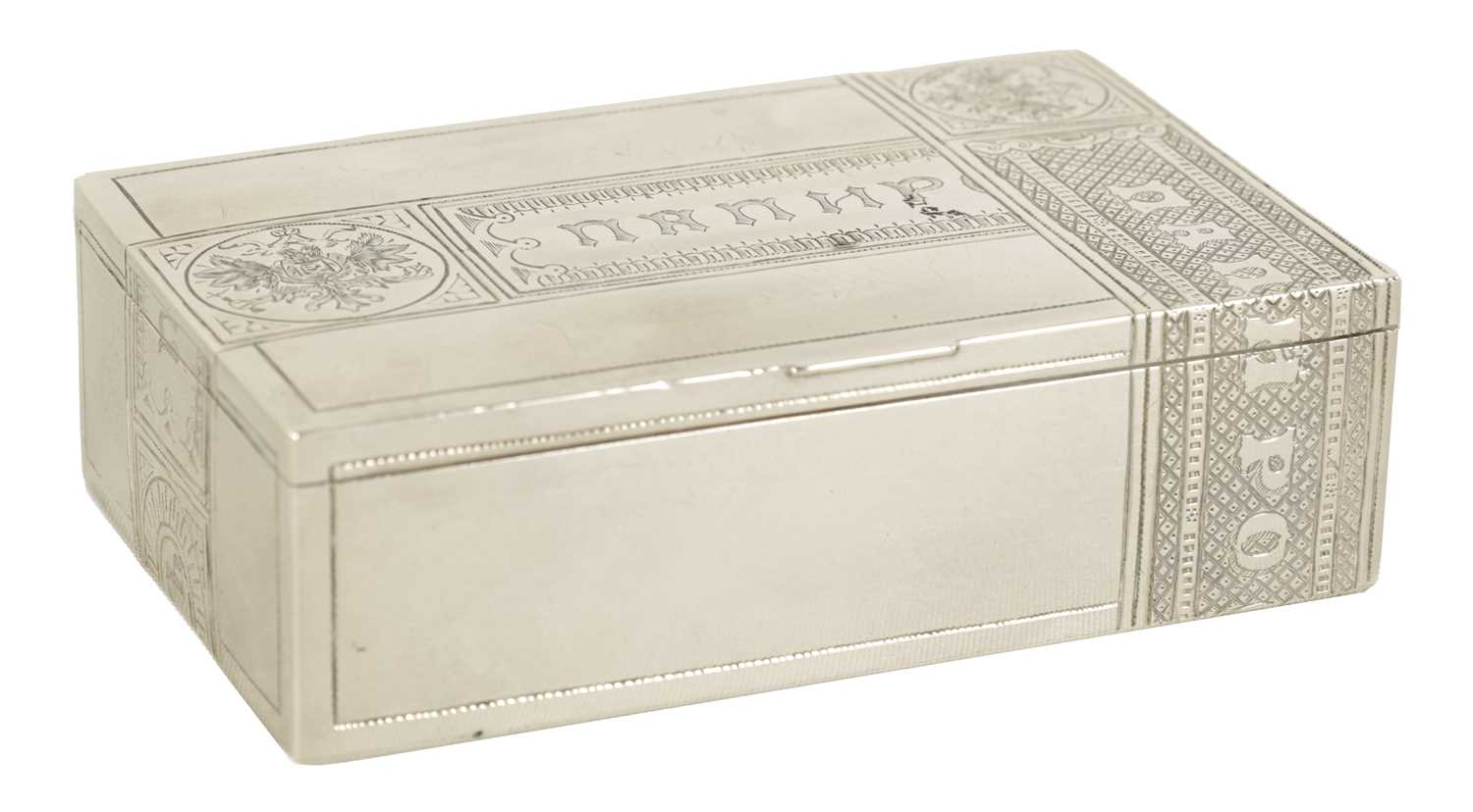 Lot 315 - A 19TH CENTURY RUSSIAN SILVER BOX