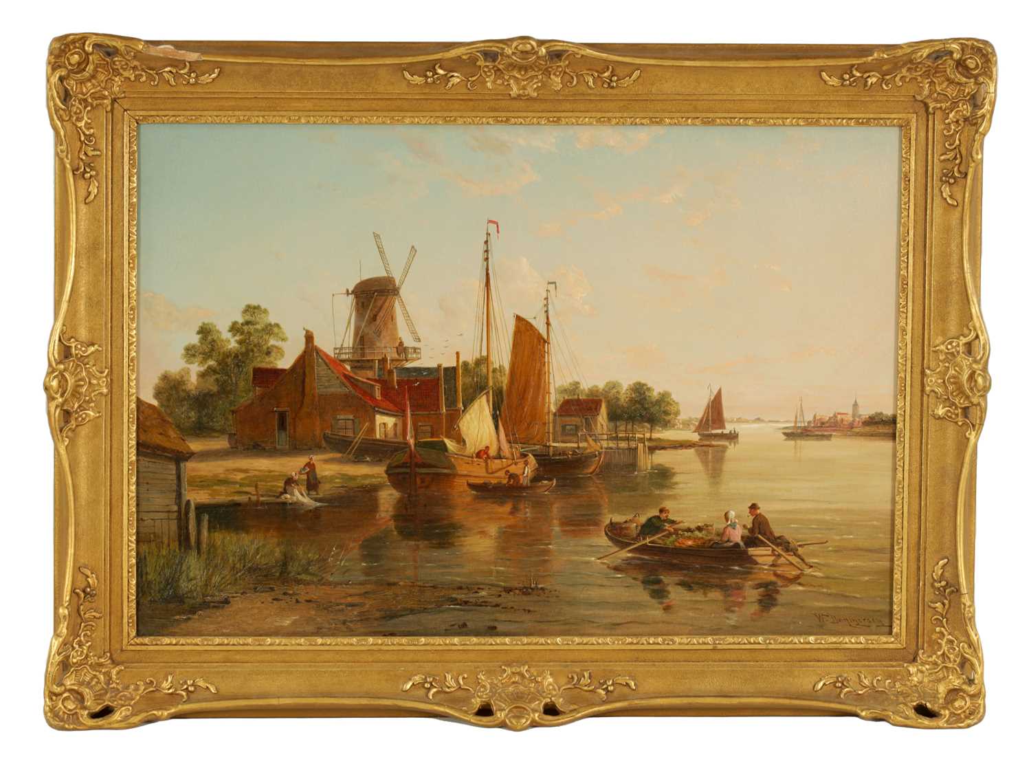 Lot 641 - WILLIAM RAYMOND DOMMERSEN (1850-1927) A LATE 19TH CENTURY OIL ON CANVAS