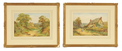Lot 616 - HENRY JOHN SYLVESTER STANNARD (1870 - 1951) A PAIR OF LATE 19TH/EARLY 20TH CENTURY WATERCOLOURS