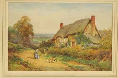 Lot 616 - HENRY JOHN SYLVESTER STANNARD (1870 - 1951) A PAIR OF LATE 19TH/EARLY 20TH CENTURY WATERCOLOURS