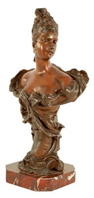 Lot 531 - J. FAIRO. A LATE 19TH CENTURY ITALIAN PATINATED BRONZE BUST