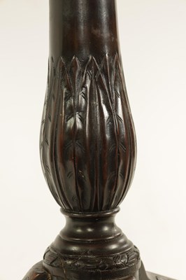 Lot 791 - A GEORGE III MAHOGANY CHIPPENDALE DESIGN OCTAGONAL TILT TOP SUPER TABLE