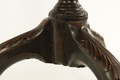 Lot 791 - A GEORGE III MAHOGANY CHIPPENDALE DESIGN OCTAGONAL TILT TOP SUPER TABLE