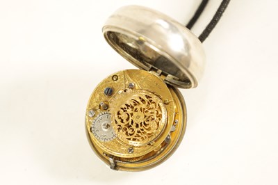 Lot 268 - N RAMSON, LONDON. A GEORGE III SILVER PAIR CASE VERGE POCKET WATCH