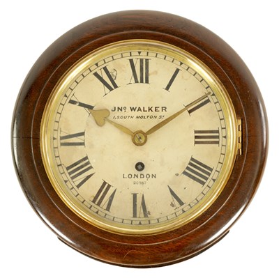 Lot 668 - JOHN WALKER, LONDON. AN EARLY 20TH CENTURY 8” DIAL FUSEE WALL CLOCK