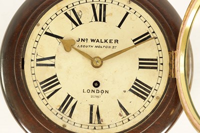 Lot 668 - JOHN WALKER, LONDON. AN EARLY 20TH CENTURY 8” DIAL FUSEE WALL CLOCK