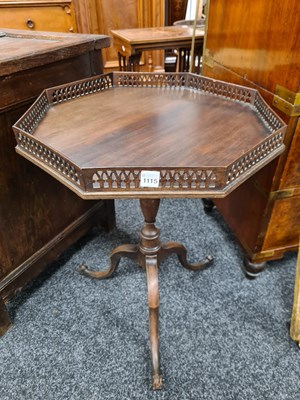 Lot 1115 - A 19TH CENTURY CHIPPENDALE STYLE MAHOGANY OCCASIONAL TABLE