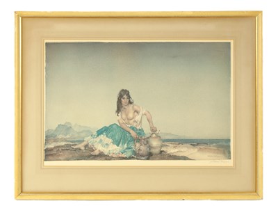 Lot 1294 - WILLIAM RUSSELL FLINT. A SIGNED COLOURED PRINT