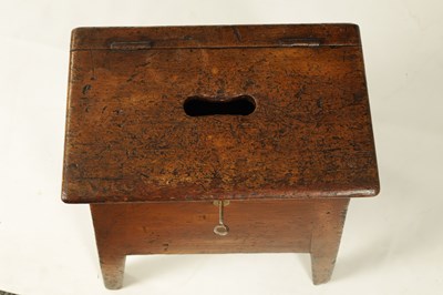 Lot 823 - A 19TH CENTURY SCUMBLED PINE BOX STOOL