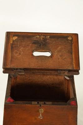 Lot 823 - A 19TH CENTURY SCUMBLED PINE BOX STOOL