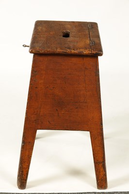 Lot 823 - A 19TH CENTURY SCUMBLED PINE BOX STOOL