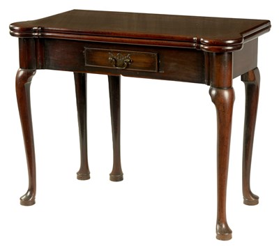 Lot 892 - A GEORGE II CUBAN MAHOGANY TEA TABLE