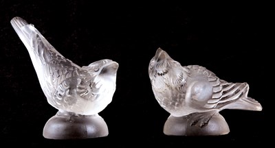 Lot 5 - TWO LALIQUE STYLE FROSTED GLASS MODELS OF...