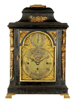 Lot 654 - ROBERT HENDERSON, LONDON. A MID 18TH CENTURY MUSICAL VERGE BRACKET CLOCK