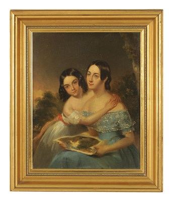 Lot 603 - A 19TH CENTURY PORTRAIT OIL ON CANVAS LAID ON WOOD PANEL