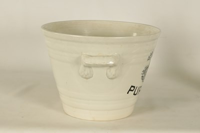 Lot 70 - A 19TH CENTURY STAFFORDSHIRE POTTERY MILK PAIL