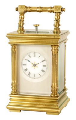 Lot 698 - AN EARLY 20TH CENTURY SWISS MINUTE REPEATING MINIATURE CARRIAGE TIMEPIECE