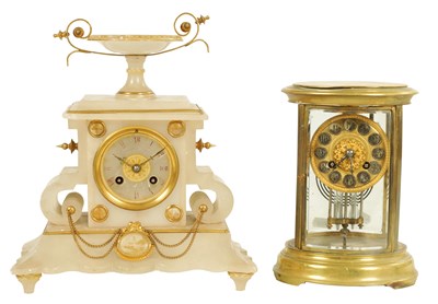 Lot 1276 - TWO 19TH CENTURY FRENCH MANTEL CLOCKS