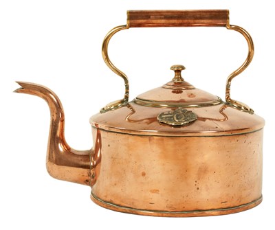 Lot 53 - OF MOTORING INTEREST - A 1903 PARIS TO MADRID MOTOR RACE CATERER'S COPPER KETTLE OF LARGE SIZE
