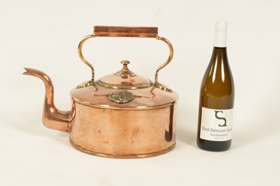Lot 53 - OF MOTORING INTEREST - A 1903 PARIS TO MADRID MOTOR RACE CATERER'S COPPER KETTLE OF LARGE SIZE