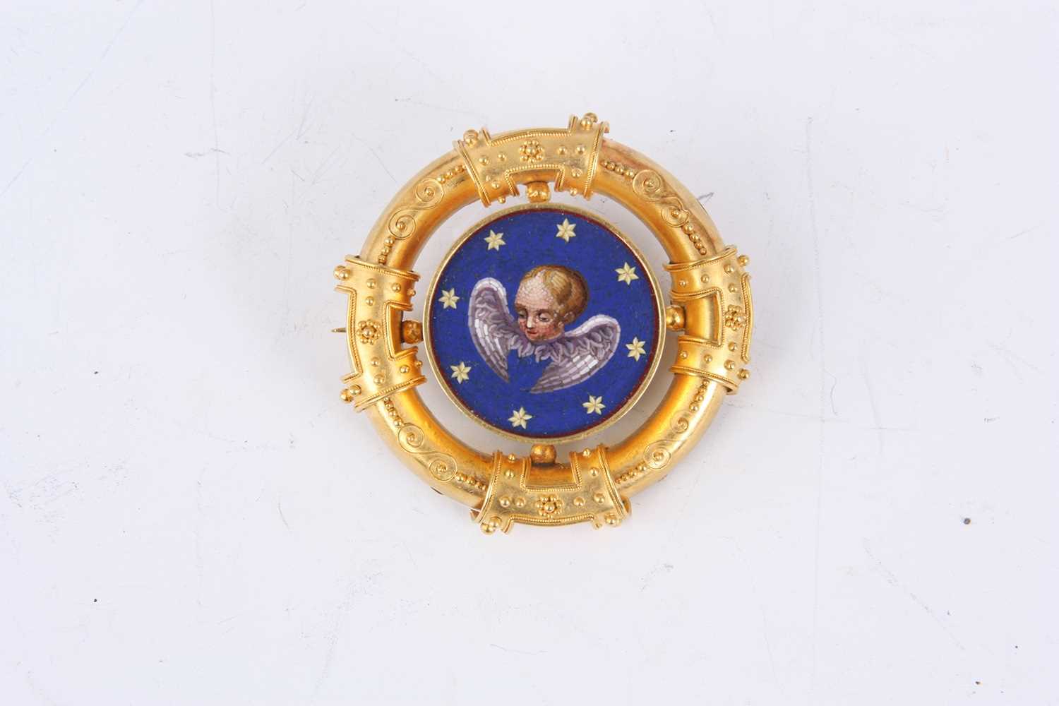 Lot 200 - A LATE 19TH CENTURY YELLOW GOLD AND BLUE...