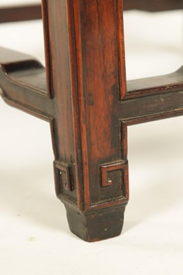 Lot 91 - A 19TH CENTURY CHINESE HARDWOOD TALL JARDINIERE STAND