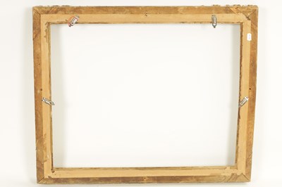 Lot 1050 - AN 18TH CENTURY LEAF CARVED GILT FRAME