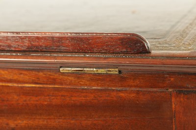 Lot 33 - GILLOWS LANCASTER. A LATE GEORGIAN MAHOGANY WORK BOX