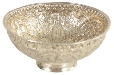 Lot 322 - A 19TH CENTURY RUSSIAN SILVER BOWL