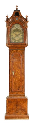 Lot 706 - HEIDERICH IN HAMBURG. AN EARLY 18TH CENTURY BURR WALNUT EIGHT-DAY LONGCASE CLOCK