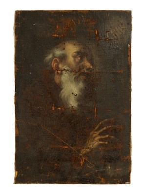Lot 639 - AN EARLY POSSIBLY 16TH/17TH CENTURY OIL ON CANVAS