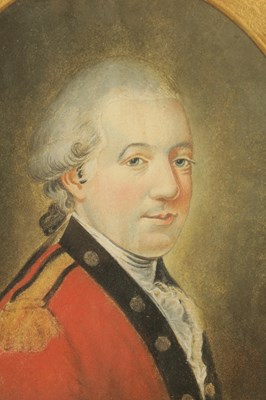 Lot 633 - HUGH DOUGLAS HAMILTON (1739 - 1808). A PAIR OF GEORGE III OVAL PORTRAIT PASTEL DRAWINGS