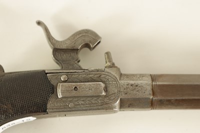 Lot 65 - A 19TH CENTURY PERCUSSION POCKET PISTOL